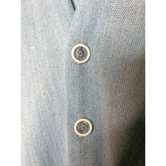 Vintage 1960s Puritan Pastel Blue Rockabilly Cobain Grunge Grandpa Cardigan M - Picture 3 of 6